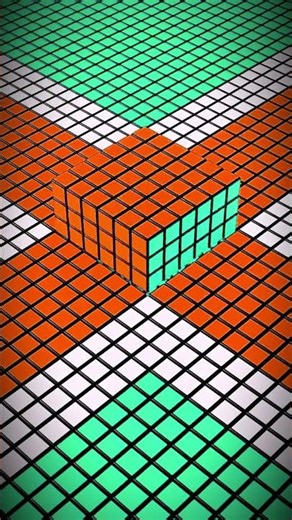 Dice Roll & Drop Infinite Loop Animation #satisfying #usa #rubikscube #3danimation