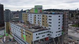 1.3K views · 12 reactions | WATCH: See a bird’s eye view of the construction of the Jim Pattison Acute Care Tower at Royal Columbia Hospital. We’re making great progress. As many as 900 construction workers a day are building the future of care at B.C.’s oldest hospital and one of its busiest. Learn more: fraserhealth.ca/RoyalColumbian #NewWest | Fraser Health | Facebook