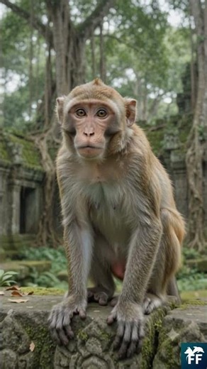 Rhesus macaque, the first primate to travel into space 🐒🚀