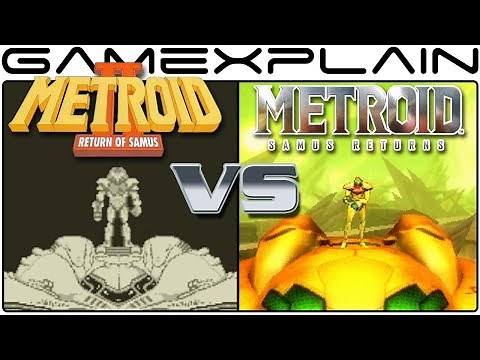 Metroid: Samus Returns Vs Metroid II: Return of Samus - Graphics Comparison (3DS vs Game Boy)