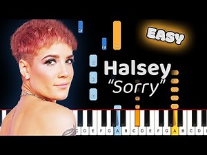 Learn To Play Sorry Halsey on Piano! (Easy)