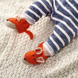 Fox Booties | Knitting Patterns | Let's Knit Magazine