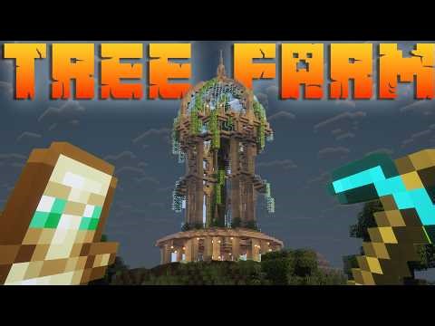 I made a Tree Farm in Minecraft Hardcore! (Hindi)