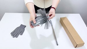 Cobweb Duster with Extension Pole, Washable Cleaning Microfiber Feather Duster 5-in-1 Kit with 3 Duster Heads, 100'' Bendable Extendable Long Duster for High Ceilings, Fans, Blinds, Furniture & Car