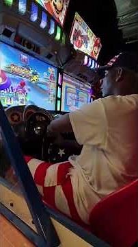 Playing Mario Kart Arcade GP DX. 🏁