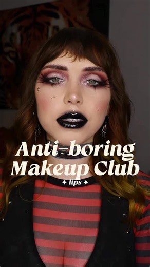 Lindy ♉︎ on Instagram: "First Anti-Boring Makeup Club video of 2026 🖤 #makeupforbeginners #makeupinspo #gothmakeup #easymakeup #makeuptutorial"