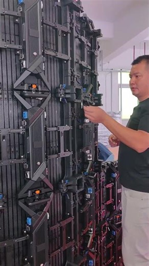 Curved LED Screen Installed Perfectly — Here's How 🎯🌀✅ #ledscreen #factory