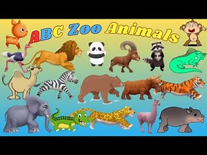 ABC Zoo Animals | Alphabet Animals for Kids N24TH7 | Animal Sounds