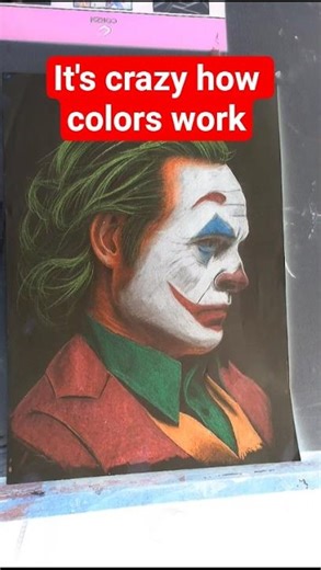 Joker Color Theory is wild 👀 #art #shortsfeed #kratos #colors
