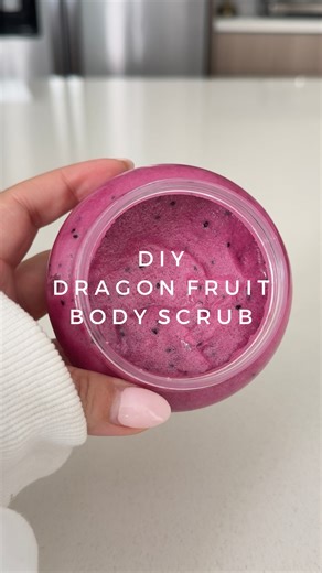 Glenda on Instagram: "Diy dragon fruit body scrub 🩷 What I used 👇🏼 -sugar -dragon fruit powder -red dragon fruit seeds -coconut oil -pure castile soap -dragon fruit essential oil #diy #skincare #amazonfinds #aesthetic #asmr asmr sounds, amazon favorites, body care, satisfying videos, trendy reels, self care, beauty"