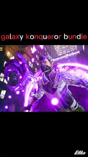 galaxy konqueror bundle ☠️ smooth graphics😇 video 8k #freefire #freefirecharacter