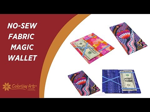 Making a NO-SEW Fabric Magic Wallet