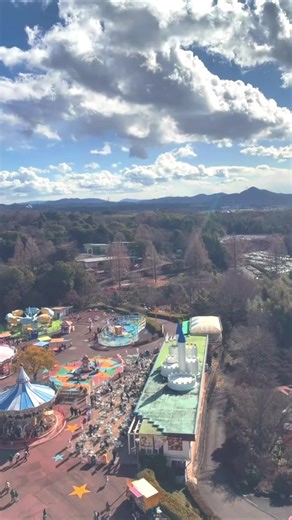 観覧車からの風景🎡 ⁡この景色、⁡ずっと見ていられる🥰 #観覧車 #タイムラプス #空のある風景 #癒し動画