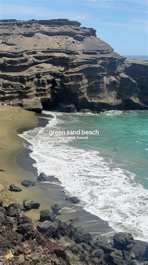 Discover Green Sand Beach on Big Island, Hawaii
