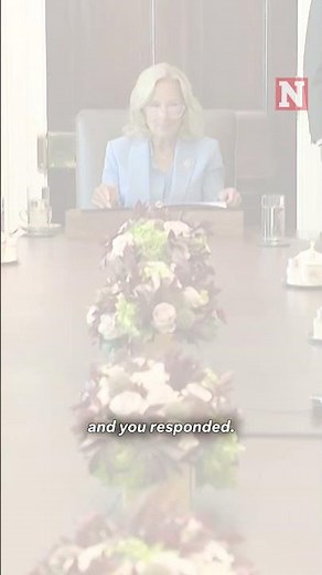 Jill Biden Attends First Cabinet Meeting As First Lady