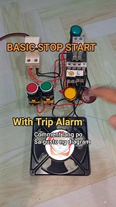 86K views · 898 reactions | Basic stop start with trip alarm indicator motor control circuit and power circuit wiring function testing Demo #electrician #relay #panelboard #control #power #Technician #switch #wiring #Outlet #electrical | Electricians Guide | Facebook