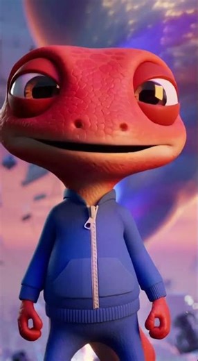 Gecko jumps into the portal