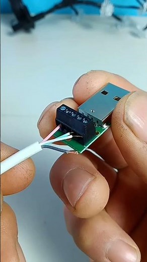 USB Cable Repair Without Soldering 😱 | USB Male Female Connector | #shorts