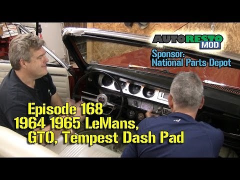 Dash Pad install 1964 1965 LeMans, GTO, Tempest Episode 168 Autorestomod