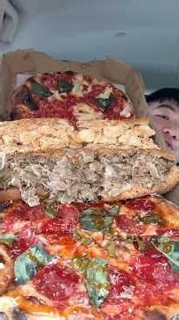 First time trying Philly Cheesesteaks and Pizza in Philly at La Nova! #shorts