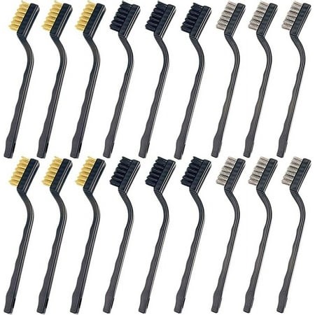 Efficient Mini Wire Brush Set for Heavy Duty Cleaning, Industrial Wire Brushes of Stainless Steel, Brass Bristles for Professional Welding Slag And Rust Removing - Walmart.ca