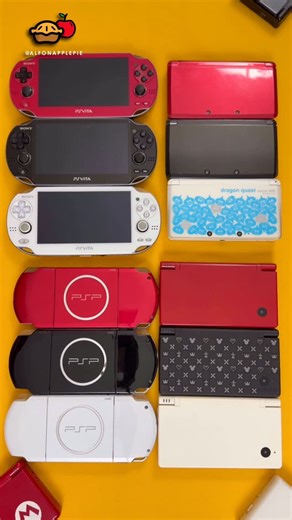 Allen Li | Red, Black, and White handheld consoles 😁🕹️🎮 PSP, PS Vita, 3DS, and DS. yep. Mmhm. . #psvita #playstationportable #nintendo3ds | Instagram