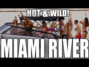 WILD & CRAZY WEEKEND AT MIAMI RIVER | DRONEVIEWHD [ GIRLS & YACHTS ]