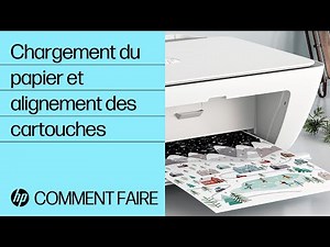 Comment charger du papier et aligner les cartouches des imprimantes des gammes HP DeskJet 2700 et DeskJet Plus 4100