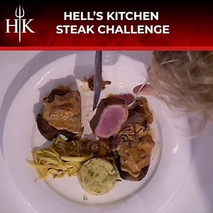 Hell's Kitchen Steak Challege gets tense | Hell's Kitchen USA