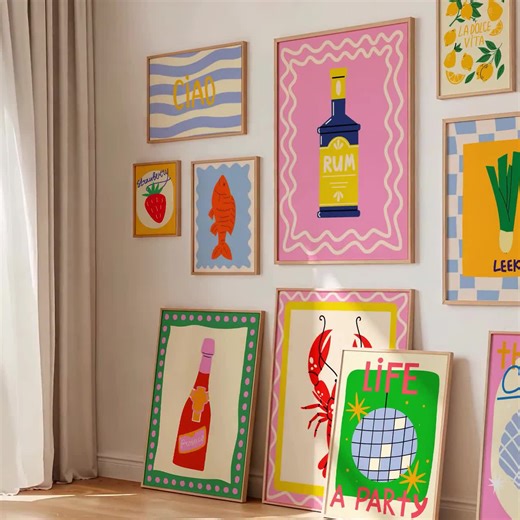 Video Poster Mockup, Frame Mockup Video, Multiple Poster Mockup, Gallery Wall Template, Wall Art Mockup Video, Mockup Frame Animation - Etsy