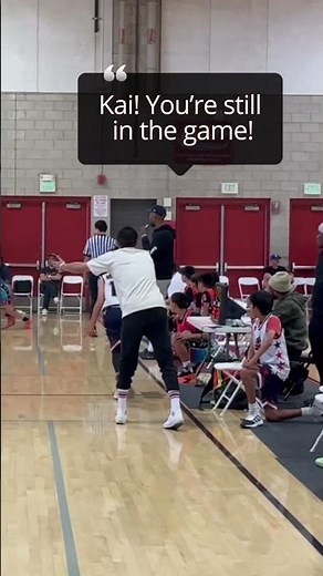 Kai Just Wanna Be Benched 👀 #shorts #basketball #hardwork #training #trusttheprocess #adorablekai