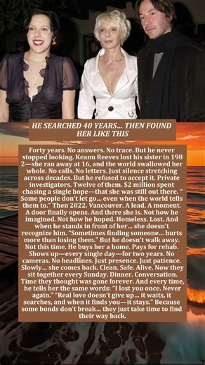 HE SEARCHED 40 YEARS… THEN FOUND HER LIKE THIS