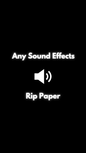 Paper Rip Sound Effects Compilation