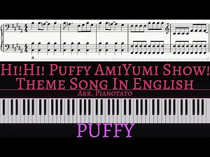Hi Hi Puffy Ami Yumi Intro / Opening / Theme Song, PUFFY | Piano cover by Pianotato
