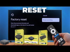 Onn Streaming box not working? How to Reset Onn pro, 4k box and Stick