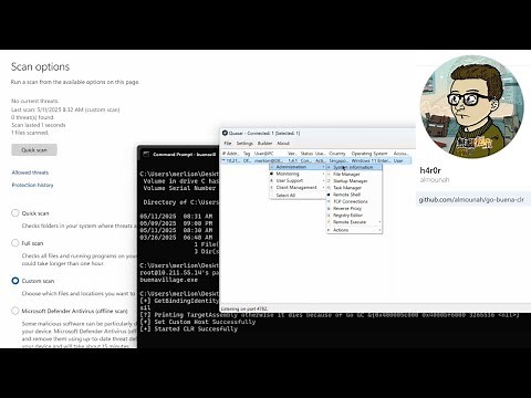 Bypass Windows Defender & AMSI (Quasar RAT, Rubeus, .NET) with CLR Customizations