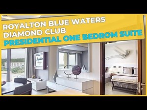 Diamond Club Luxury Presidential One Bedroom Oceanview Suite: Royalton Blue Waters Room Tour 4K