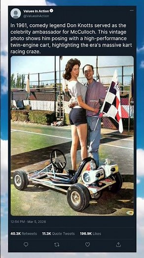 Don Knotts’ Wild Twin-Engine Kart Ride (1961) 🏎️😳#DonKnotts #1961 #VintageRacing #Classic #Shorts