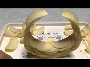Pringle Stack Ring It challenges. プリングルス リングに挑戦