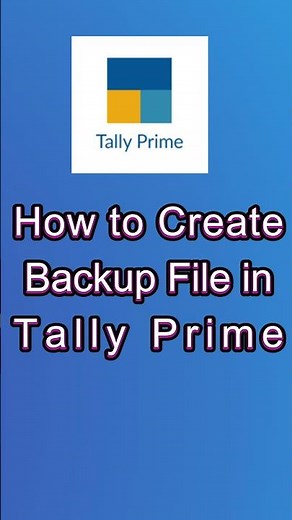 How to Create Backup in Tally |how to take tally prime backup| data backup in tally prime #shorts