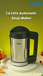 Warm up your day with effortless homemade soups! 🥣✨ Our 1.6L Automatic Soup Maker with 5 smart presets and a powerful 100% copper motor (1040W) blends and heats for the perfect bowl—every time. | Glen India