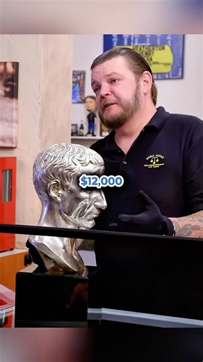 🏛️🤯 A Rare Silver Julius Caesar Bust Was Molded From An Original Sculpture