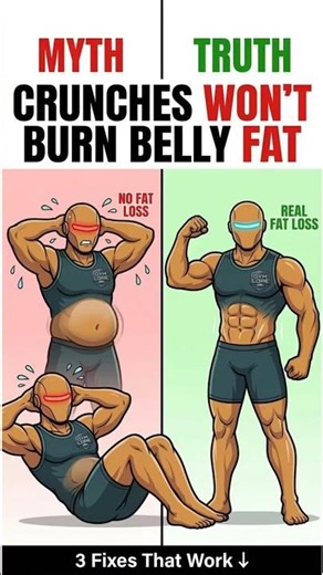 Endless Crunches Burn Belly Fat? (Biggest Gym Lie)