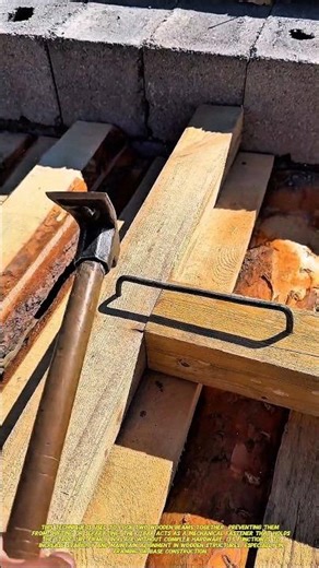 Simple U-Bar Trick to Lock Wooden Beams Strong!.
