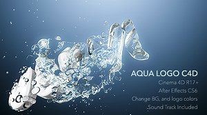 Aqua Logo C4D Animation