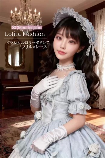 【クラシカルロリータドレス フリル×レースの姫系ヴィクトリアンドレス】 ① クラシカルなヴィクトリアンデザイン 優雅で上品なロリータスタイルを演出。 ② レース×フリルのエレガントディテール 胸元・スカートに繊細なレース装飾。 ③ 立体フラワーモチーフ装飾 スカート部分に華やかなアクセント。 ④ 美しいAラインシルエット ウエストラインを綺麗に見せるデザイン。 ⑤ 撮影・イベントに映えるドレス ロリータイベント・撮影衣装・コスプレにもおすすめ。 ーーーーーーーーーーーーーーーー 【セット内容・カラー・サイズ・素材情報】 ーーーーーーーーーーーーーーーー ■価格：￥28000（税込） 【セット内容・カラー・サイズ・素材情報】 ■セット内容 ・ロリータドレス ■カラー グレーブルー ■サイズ（cm） S 着丈：112 バスト：83-93 ウエスト：65-76 肩幅：32 袖丈：28 M 着丈：114 バスト：87-97 ウエスト：69-80 肩幅：33 袖丈：29 L 着丈：116 バスト：91-101 ウエスト：73-84 肩幅：34 袖丈：30 ※サイズは目安となります。 ※手作業によ