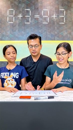 8 + 3 = 9 + 3 Solve The Sum #maths #familychallenge #guesskaaro