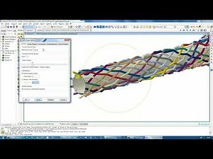 Braiding simulation using Abaqus Explicit