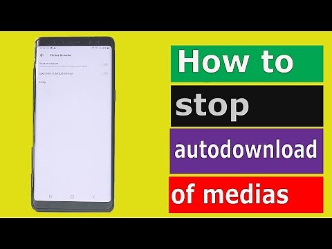 How to stop auto downloading of medias in Facebook messenger in iPhone or Android