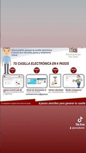 Pasos para crear tu casilla en Sinoe